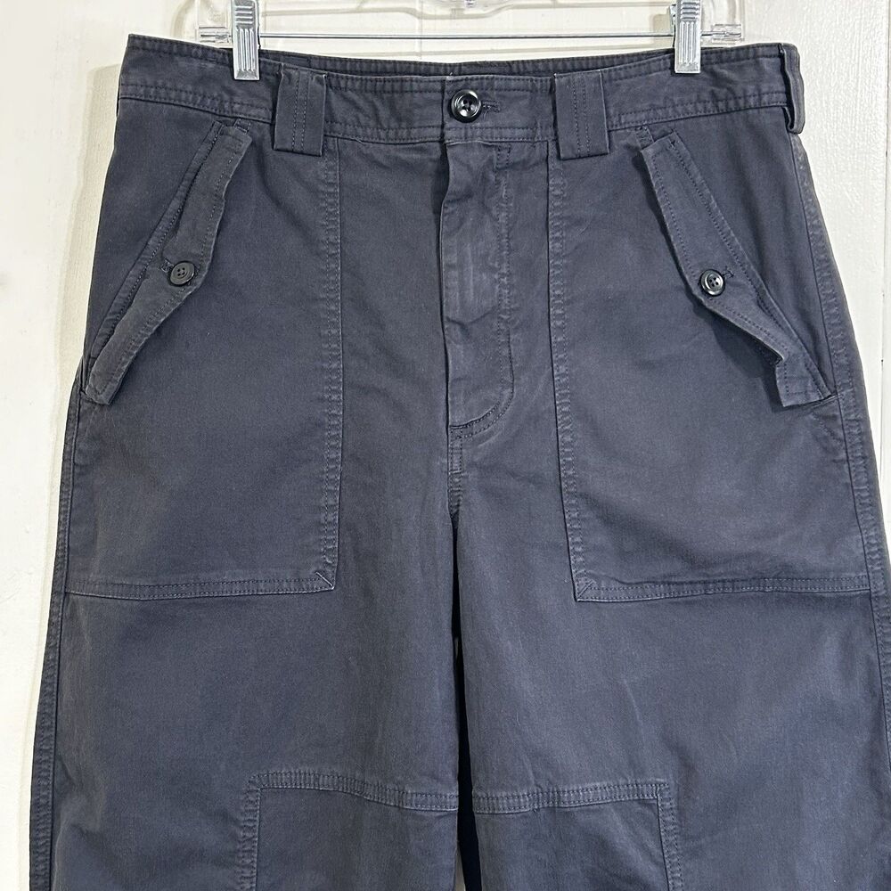 Banana Republic Women Barrel Pant Size 10 Dark Gray High Rise Tapered Pants - Picture 3 of 14
